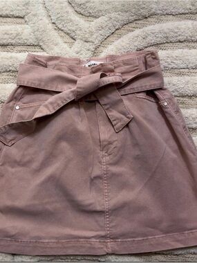 PAIGE Mauve High-Waist Skirt with Waist Tie